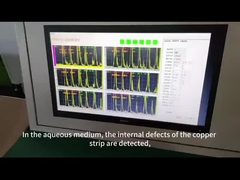 Vidéo de détection en ligne sur bande maîtresse en cuivre à ultrasons dans le milieu de l'eau